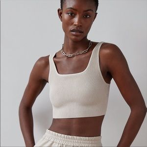Aritzia Babaton Sculpt Knit Cropped Tank